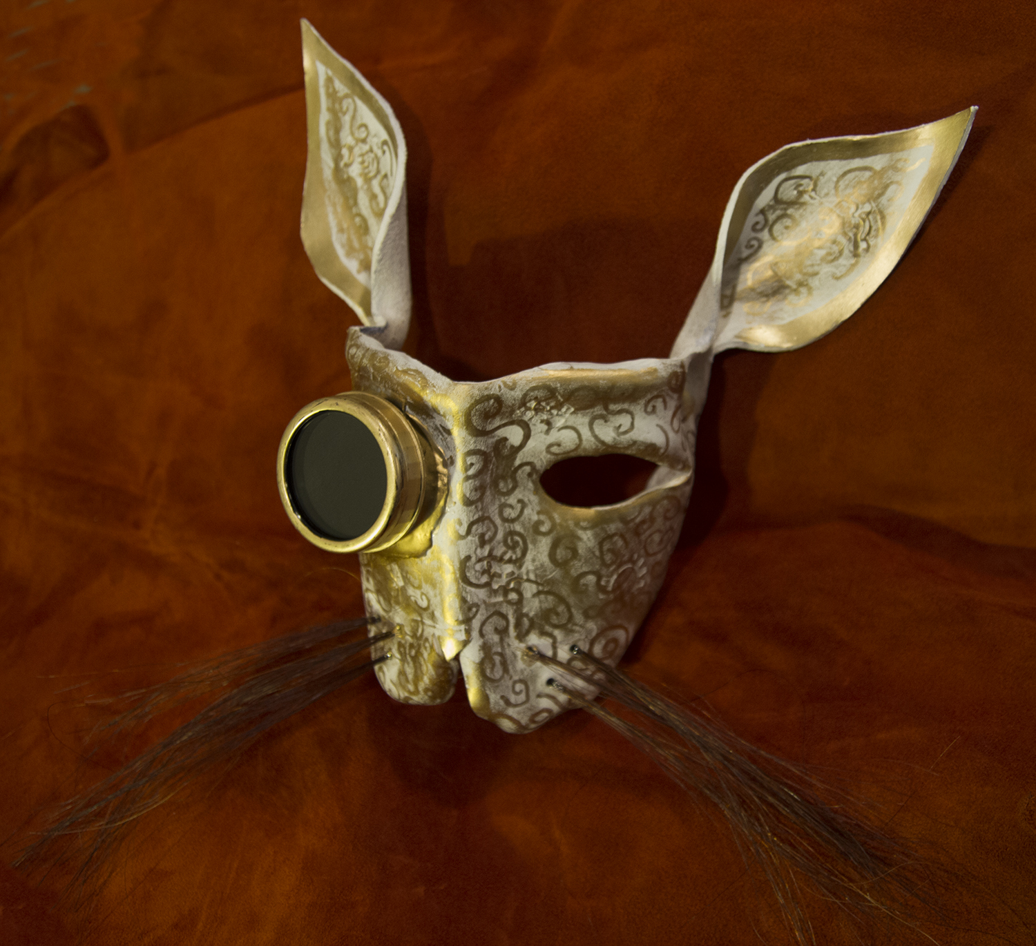 leather steampunk bunny mask